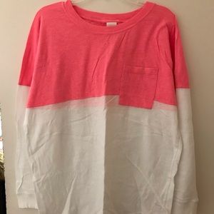 Pink long sleeve shirt